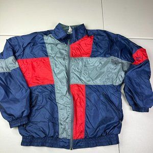 Vintage Puma Colorblock Full Zip‎ Retro Windbreaker Jacket Size XL
